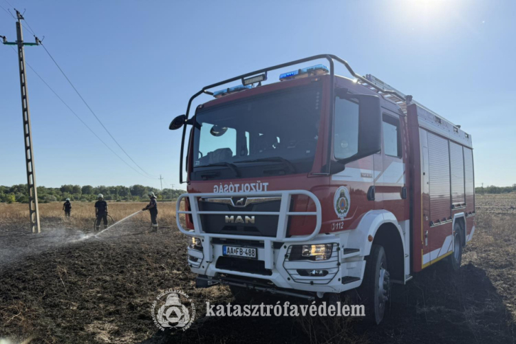 Egy hektáron égett az aljnövényzet Besenyszögnél