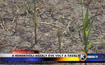 A RENDKÍVÜLI ASZÁLY ÉVE VOLT A TAVALYI