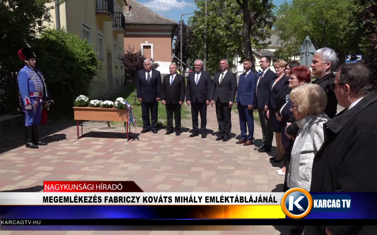 MEGEMLÉKEZÉS FABRICZY KOVÁTS MIHÁLY EMLÉKTÁBLÁJÁNÁL