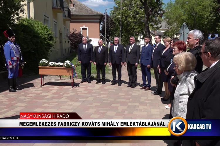 MEGEMLÉKEZÉS FABRICZY KOVÁTS MIHÁLY EMLÉKTÁBLÁJÁNÁL