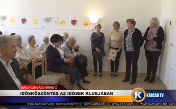 IDŐSKÖSZÖNTÉS AZ IDŐSEK KLUBJÁBAN