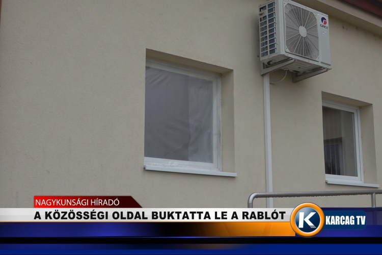 A KÖZÖSSÉGI OLDAL BUKTATTA LE A RABLÓT