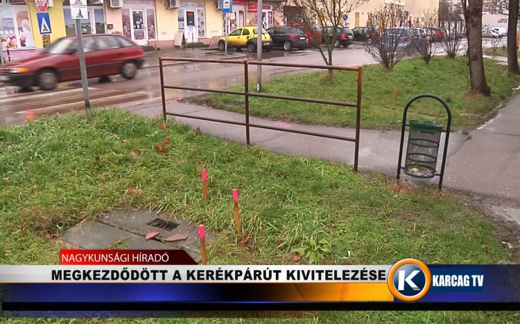 Megkezdődött a kerékpárút kivitelezése