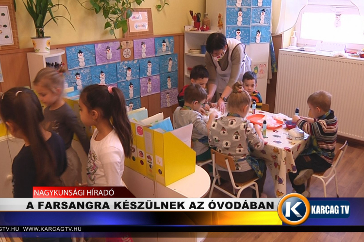 A farsangra készülnek az óvodában
