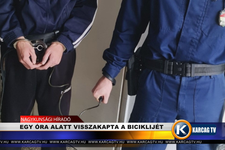 EGY ÓRA ALATT VISSZAKAPTA A BICIKLIJÉT