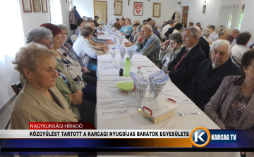 KÖZGYŰLÉST TARTOTT A KARCAGI NYUGDÍJAS BARÁTOK EGYESÜLETE