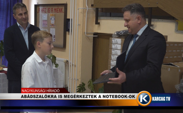 ABÁDSZALÓKRA IS MEGÉRKEZTEK A NOTEBOOK-OK