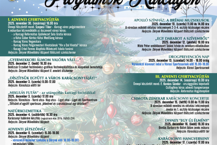 Téli Programok Karcagon