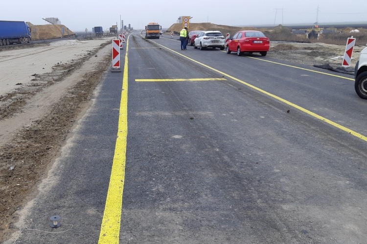 Forgalomelterelés a 4. számú főút Abony – Szolnok közötti szakaszán