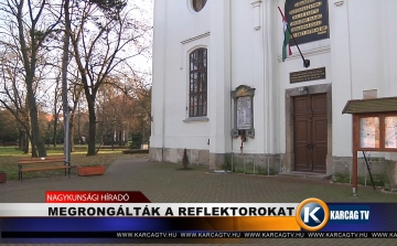 Megrongálták a reflektorokat