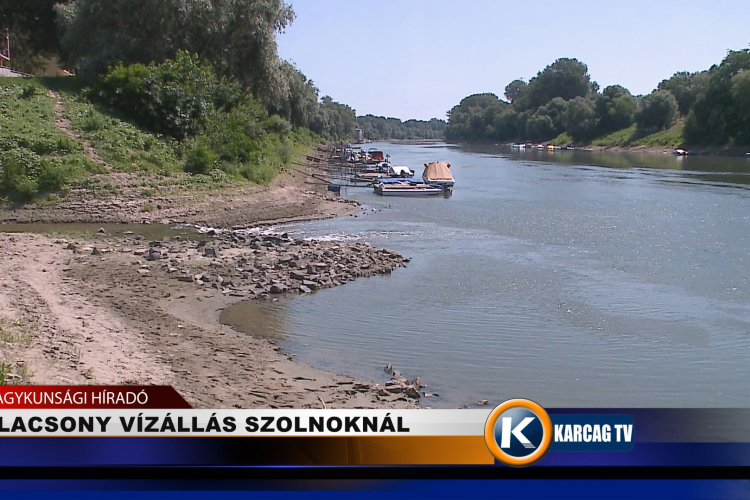 ALACSONY VÍZÁLLÁS SZOLNOKNÁL