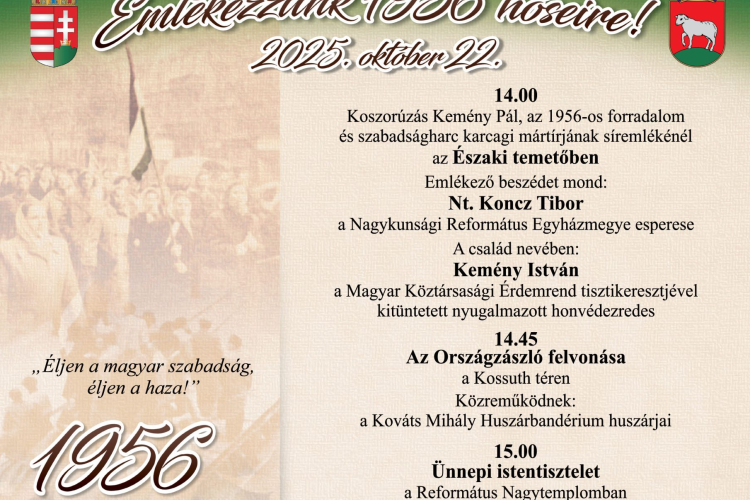 Emlékezzünk 1956 hőseire!