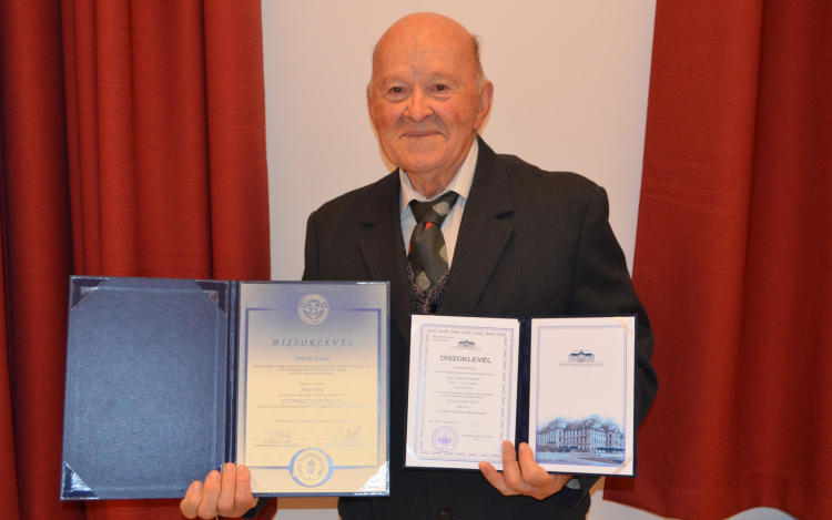 Tömöry István gyémántdiplomát vehetett át 