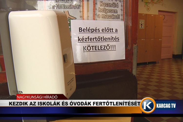 Kezdik az iskolák és az óvodák fertőtlenítését