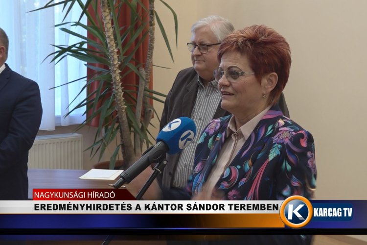 EREDMÉNYHIRDETÉS A KÁNTOR SÁNDOR TEREMBEN