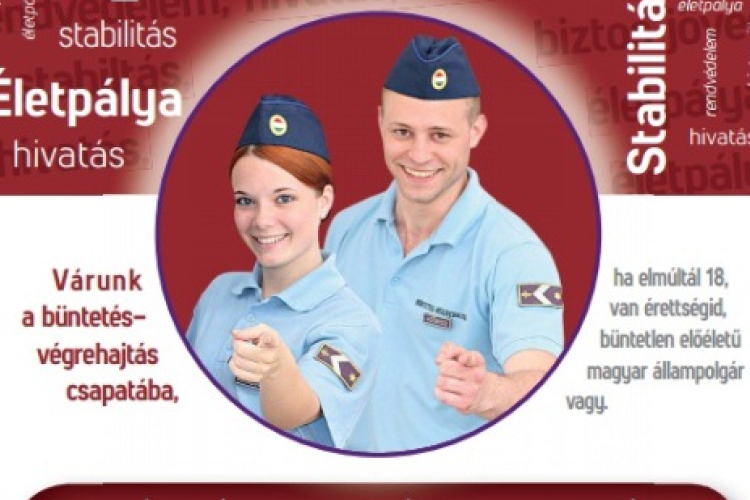 Munkatársakat keres a büntetés-végrehajtás