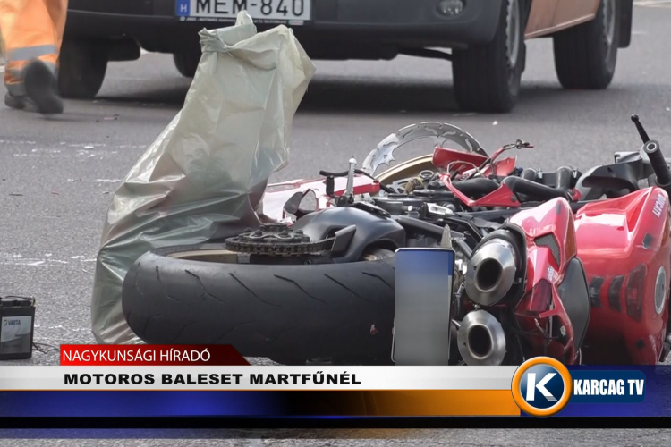 MOTOROS BALESET MARTFŰNÉL