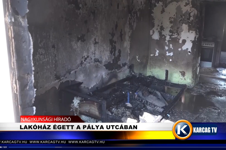 LAKÓHÁZ ÉGETT A PÁLYA UTCÁBAN