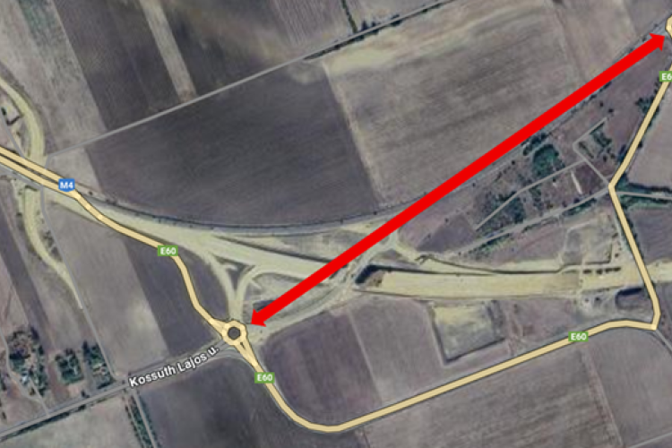 Forgalmirend változás várható a 4. számú főúton, a Törökszentmiklós elkerülő szakasz keleti végén
